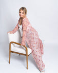 Pink Édith Lace Shirtdress | French Lace, Adjustable Fit, Romantic Silhouette, Custom Sizes Available | Yashan