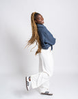 Katharine Wide-Leg Pants | 100% Linen, Handmade, Zip-Fly Hook Closure, Full-Length Fit | Yashan