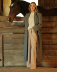 Ruth Bader Ginsburg Trousers | Beige, Lightweight Breathable Wool, High-Waist Relaxed Fit, Handmade | Yashan