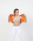 Antoinette Bralette Top | Structured Cotton, Zipper Back, Bralette Fit, Fixed Straps | Yashan