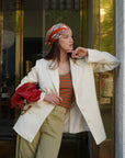 Marie de Médicis Blazer | Butter Yellow, Wool/Silk Blend, Slightly Loose Fit, Padded Shoulders | Yashan