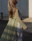 Green Édith Lace Shirtdress | French Lace, Adjustable Fit, Romantic Silhouette, Custom Sizes Available | Yashan