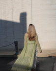 Green Édith Lace Shirtdress | French Lace, Adjustable Fit, Romantic Silhouette, Custom Sizes Available | Yashan