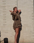 Frida Boho Dress | Mini Dress | 100% Silk, Custom Sizes Available | Yashan